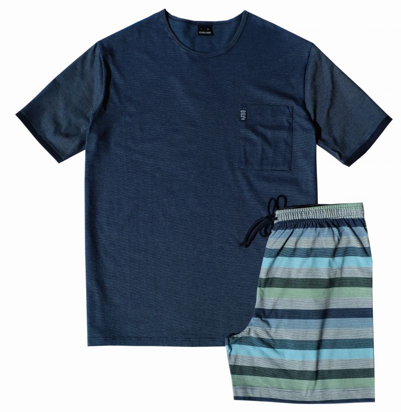 Ammann Pyjama blauw 52 -