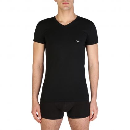 Armani T-shirt V-neck zwart S -