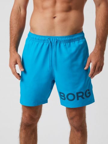 Borg swim shorts blauw