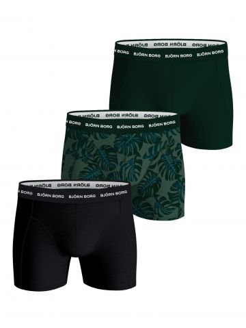 Cotton Stretch boxer 3P groen