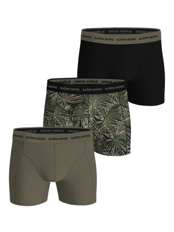 Cotton Stretch boxer 3P groen