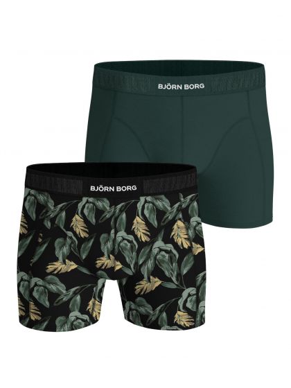 Bjornborg Organic cotton stretch boxer 2P groen Xs -