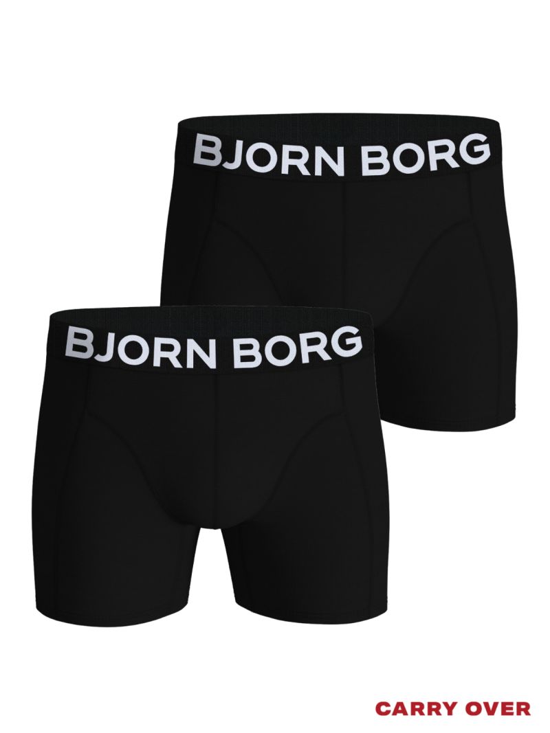 Bjornborg Organic cotton stretch boxer 2P zwart S -