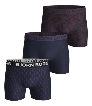 Shorts for him 3P blauw
