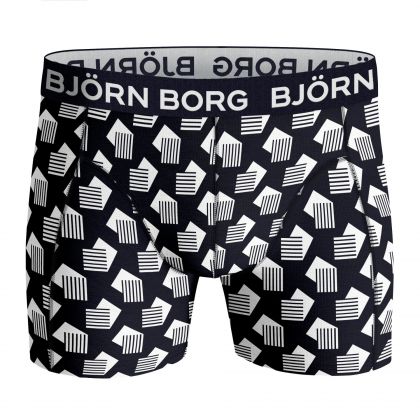 Bjornborg Shorts for Him Combed Cotton 3 Pack blauw M -