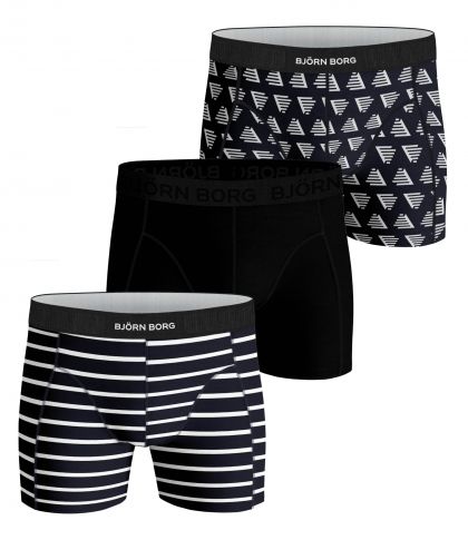Bjornborg Shorts for Him Combed Cotton 3P zwart L -