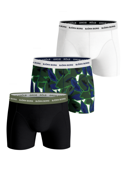 Bjornborg Shorts for Him Cotton Stretch 3 Pack groen Xl -