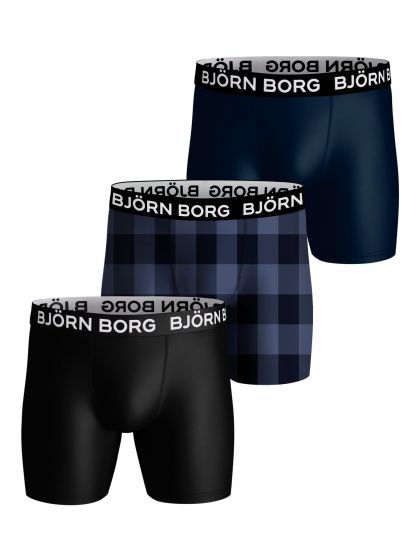 Bjornborg Shorts for Him Performance 3P blauw L -