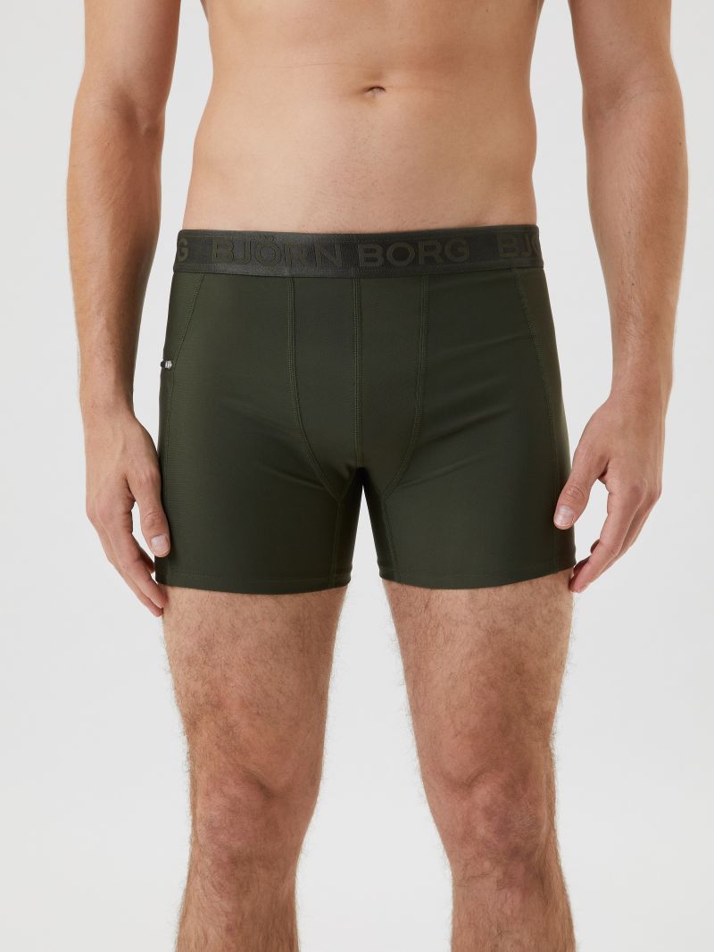 Bjornborg Zwemshort stretch kaki Xxl -