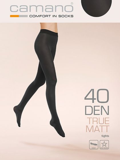 Camano True Mat 40 Den Tights 1P zwart 48-50 -