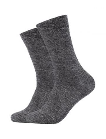 Camano Unisex ca-soft tex wool Socks 2p grijs 43-46