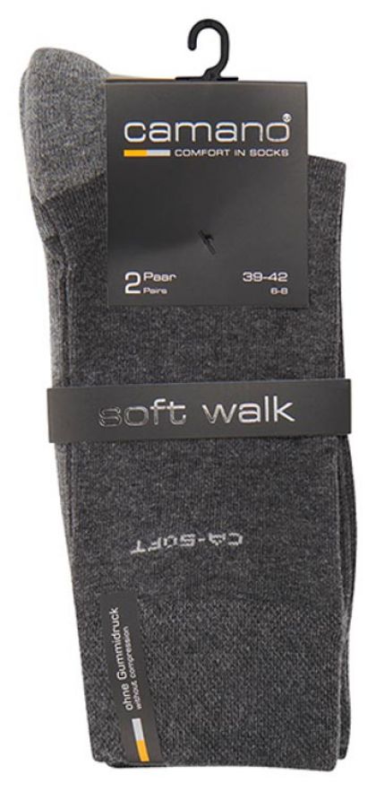 Camano Unisex ca-soft walk Socks 2p bruin 43-46 -