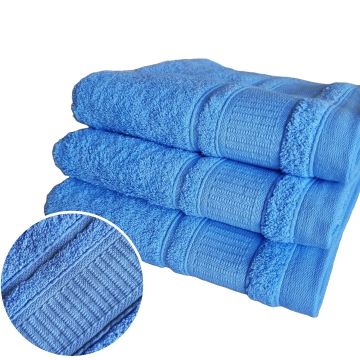 Casa Chiara Handdoek 50x100 blauw U -