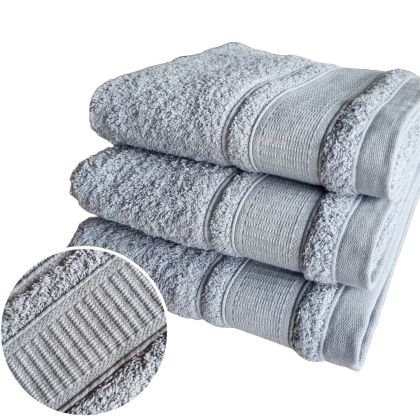 Casa Chiara Handdoek 50x100 grijs U -