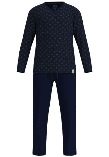 Pyjama interlock blauw