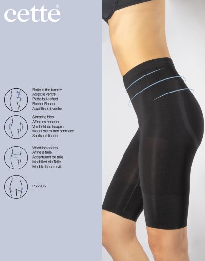 Cette Seamless shapping shorts zwart 3xl -