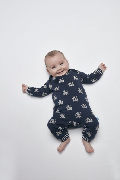 Charliechoe Baby jumpsuit Long Sleeve blauw 50 -