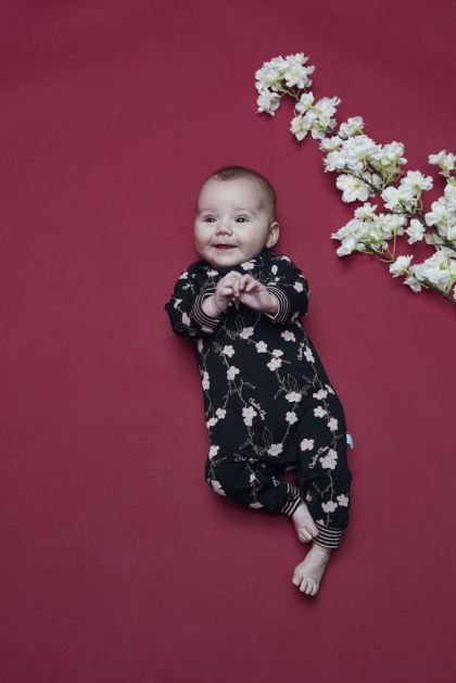 Charliechoe Baby jumpsuit zwart 68 -
