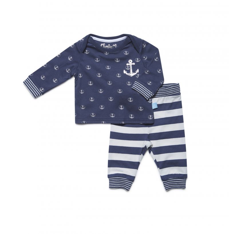 Charliechoe Baby Lounge set blauw 62 -