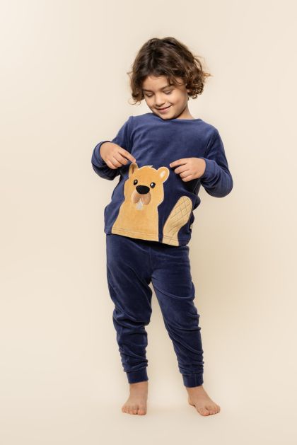 Charliechoe Boys Pyjama blauw 122/128 -