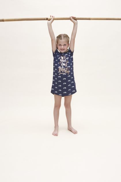 Charliechoe Girls big shirt blauw 158/164 -