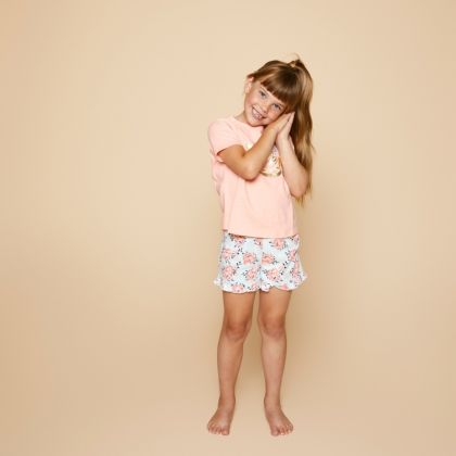 Charliechoe Girls short set roos 122/128 -