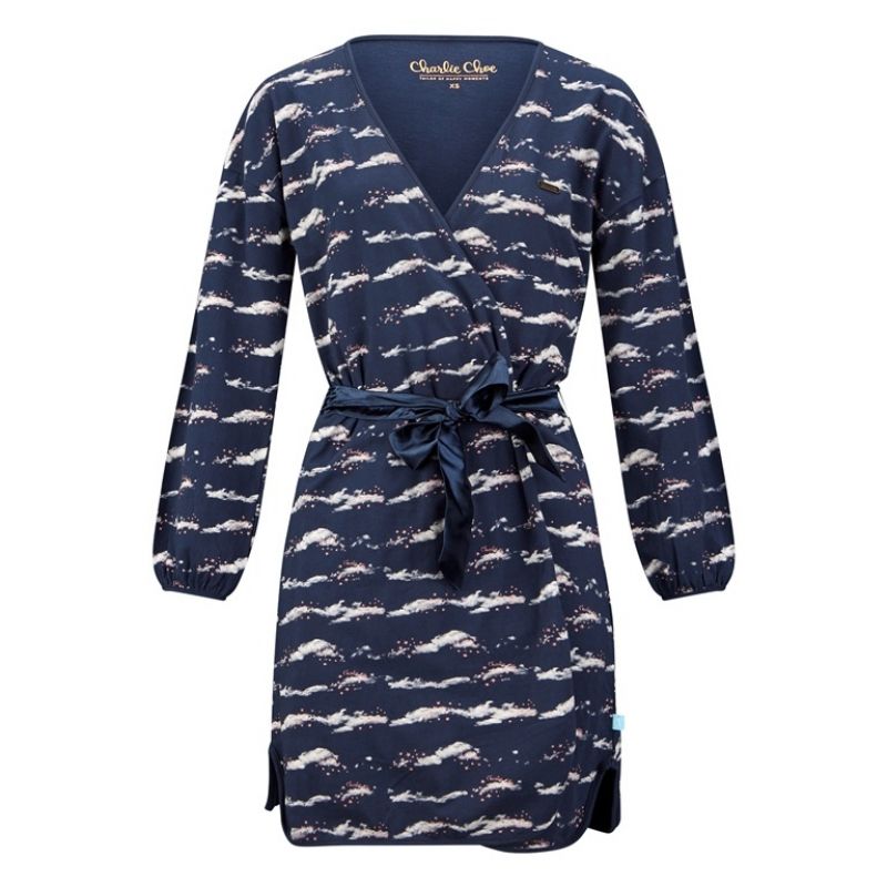 Charliechoe Ladies Bathrobe blauw L -