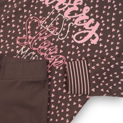 Charliechoe Pyjama hartjes roos 146/152 -