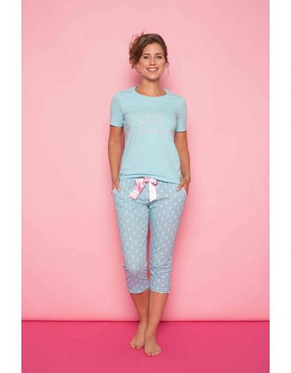 Charliechoe Pyjama turquoise S -