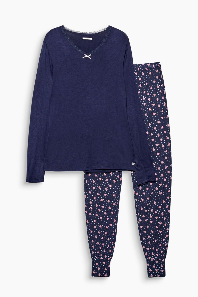 Esprit Pyjama Dory blauw 42 -