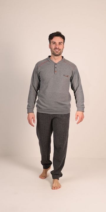 Pjama fleece grijs