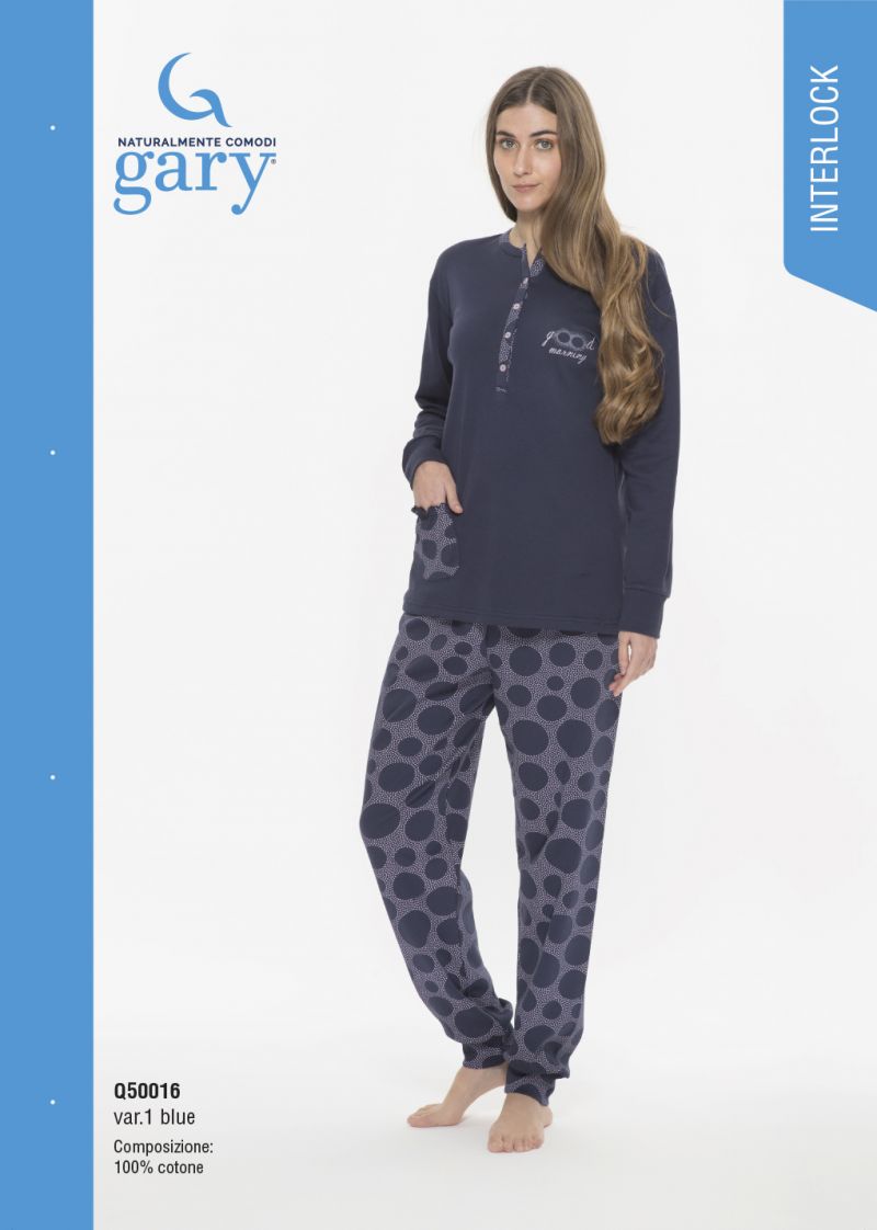 Gary Pyjama blauw S -