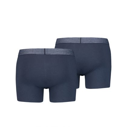 Levis HEREN BOXERSHORT ORGANIC 2pack blauw L -
