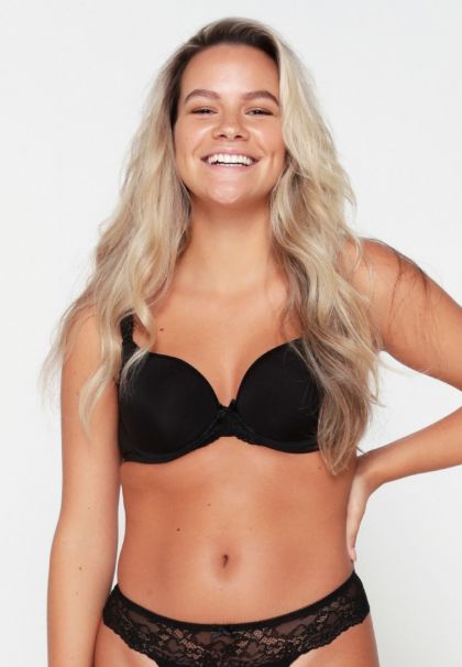 Linga Dore BH Daily Uni Fit T-Shirt Bra zwart 70 B