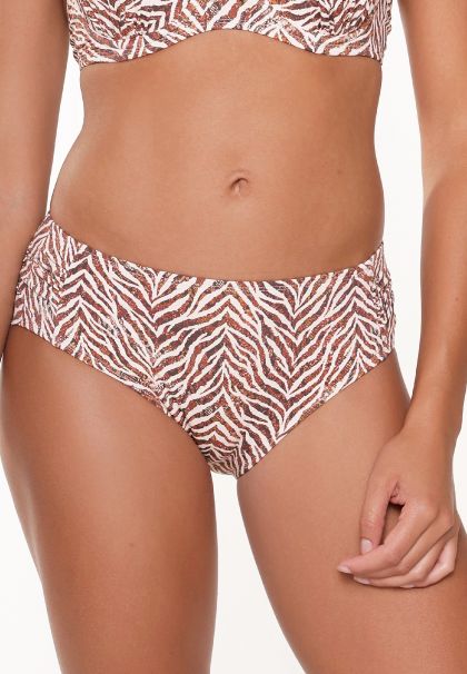 Linga Dore Bikini short Zebra print bruin 38 -
