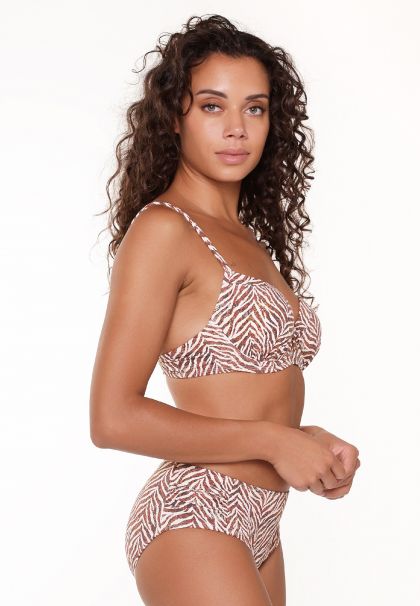 Linga Dore Bikini short Zebra print bruin 38 -