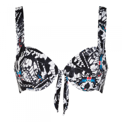 Linga Dore Halterneck bra Butterfly zwart 38 B
