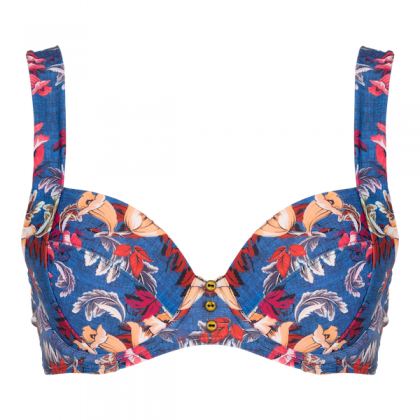 Linga Dore Mould Bra Denim blauw 38 B