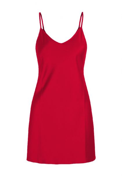 Linga Dore Satin chemise DAILY rood M -