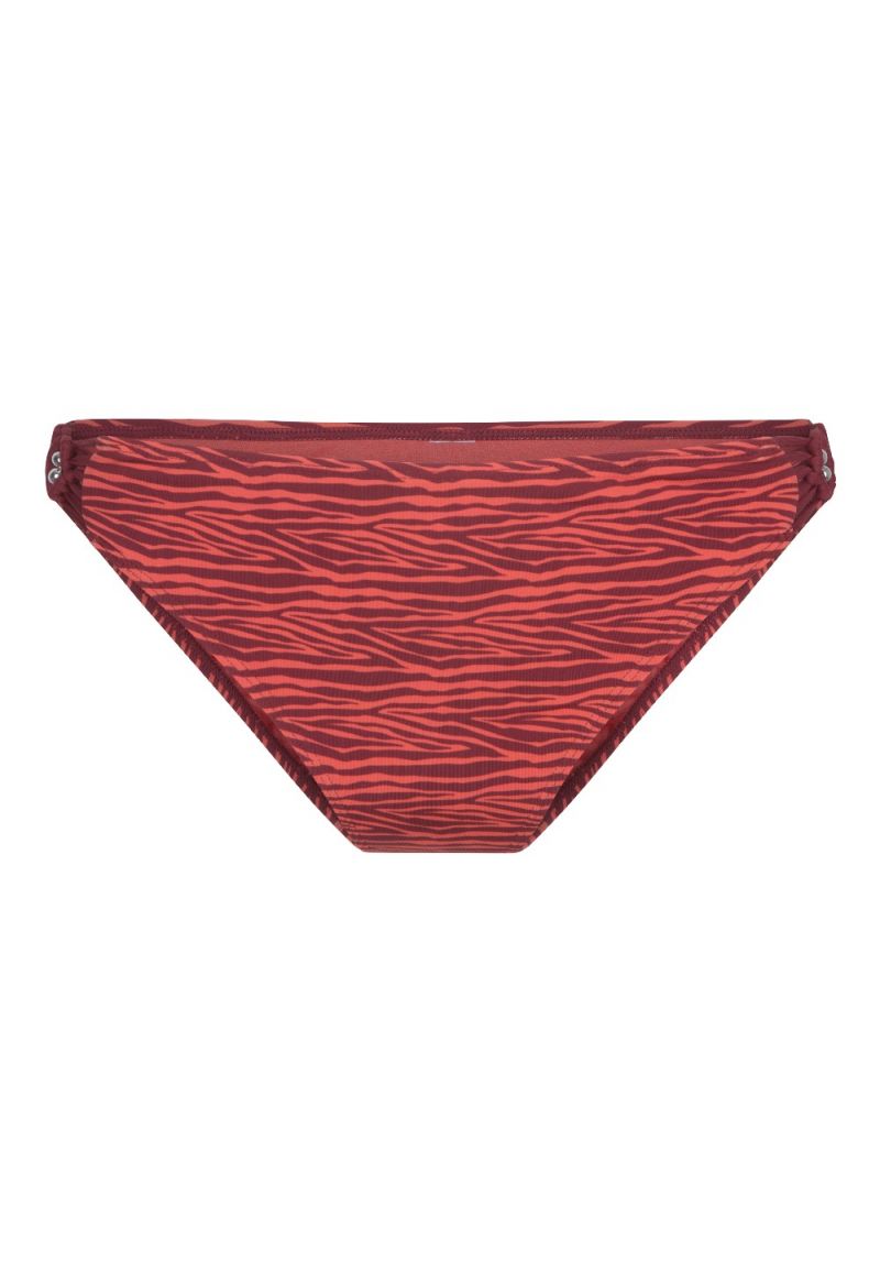 Linga Dore Slip Bikini Zebra rood 38 -