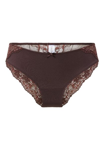 Linga Dore Slip Daily Lace French roast multi bruin L -