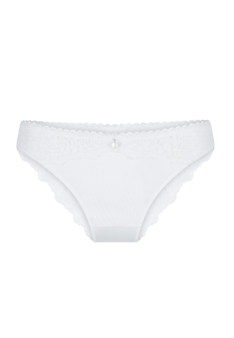 Linga Dore Slip met kanten achterkant Labrya champagne S -