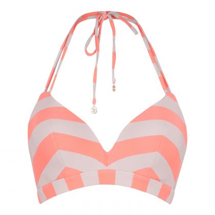 Linga Dore Triangel voorgevormde bikini set Streep oranje 36 A