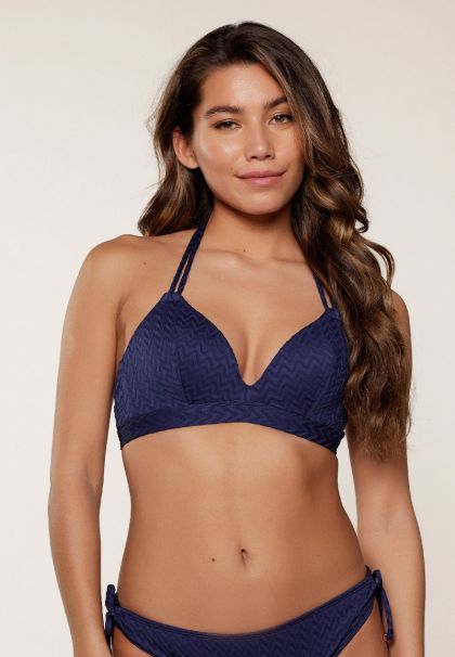 Linga Dore Voorgevormde triangel bikini blauw 36 A