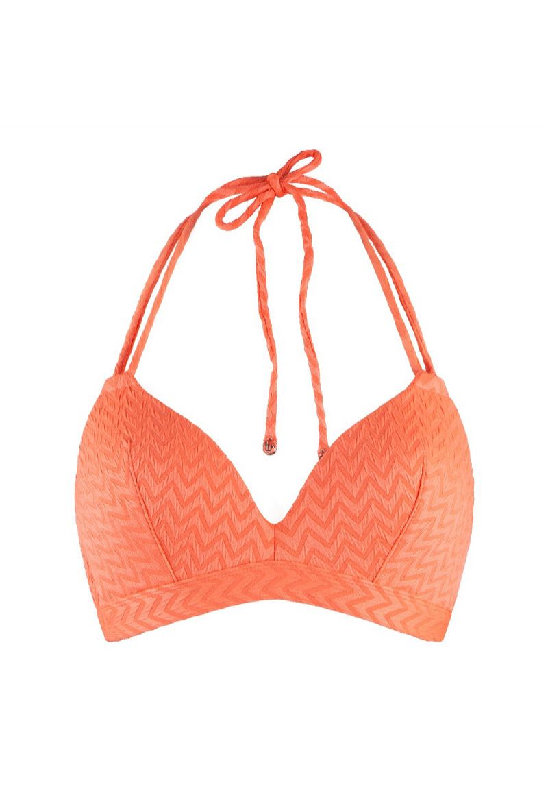 Linga Dore Voorgevormde triangel bikini oranje 38 E