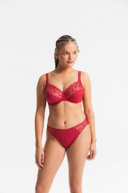 Louisa Bracq Slip Julia Rouge a levre rood 38 -