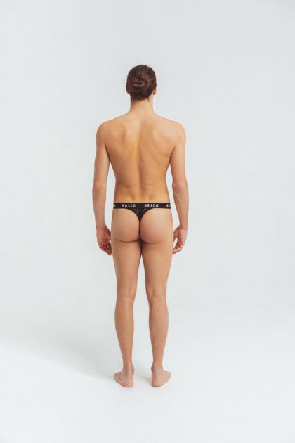 Louisa Bracq String Bracq Tribal zwart S -