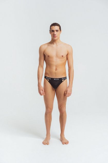 Louisa Bracq String Bracq Tribal zwart S -