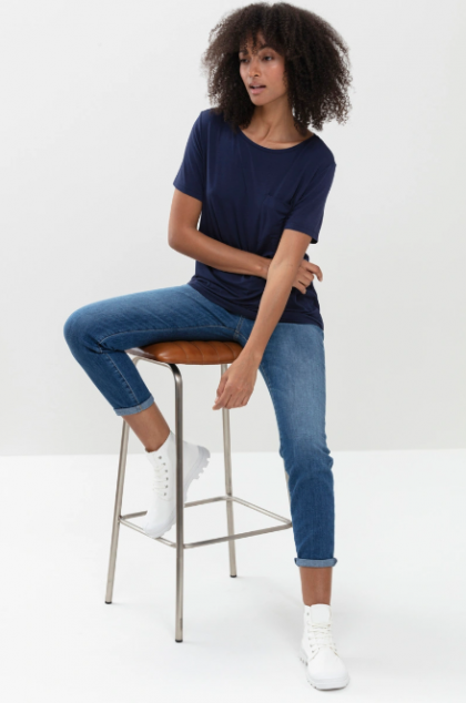 Mey Shirt blauw 36 -