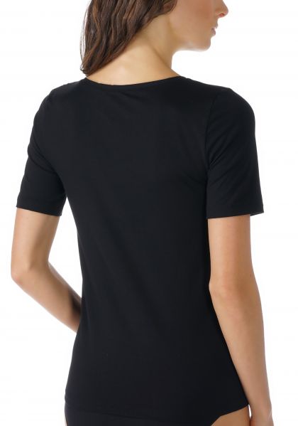 Mey Top 1/2 Arm Organic zwart 44 -